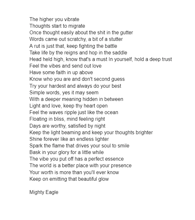 Fly high friend